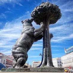 Symbol Madridu – socha medvěda (Foto: Depositphotos.com)