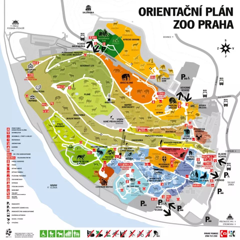 Mapa Zoo Praha (Foto: Zoopraha.cz)