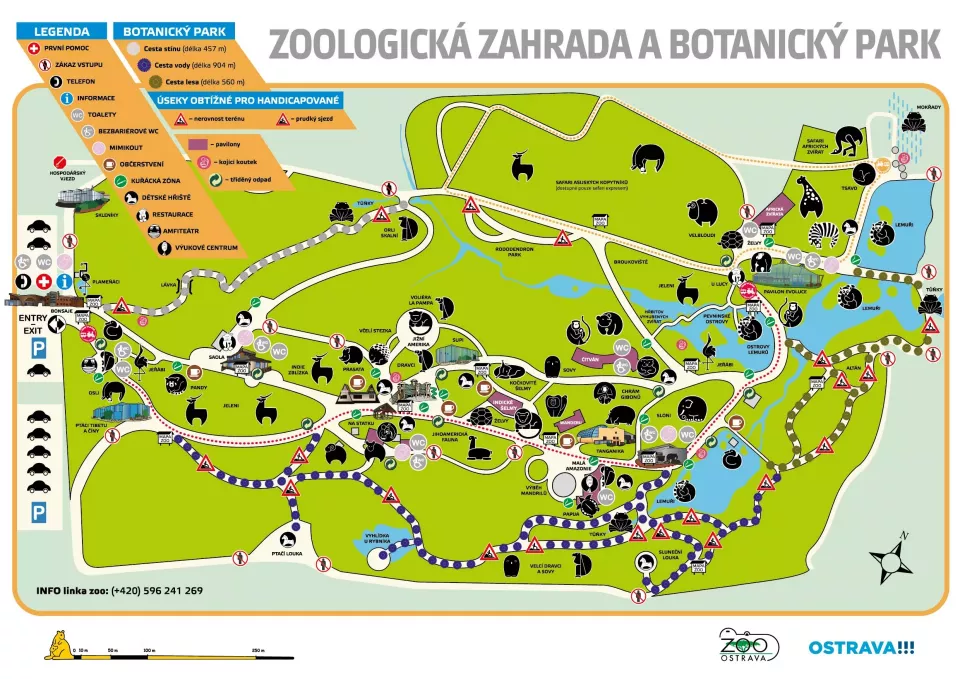 Mapa Zoo Ostrava (Foto: Zoo-ostrava.cz)